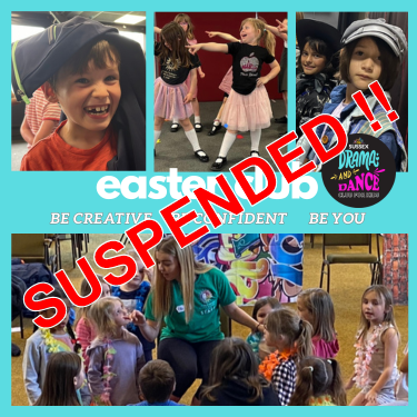 easter club banner suspended